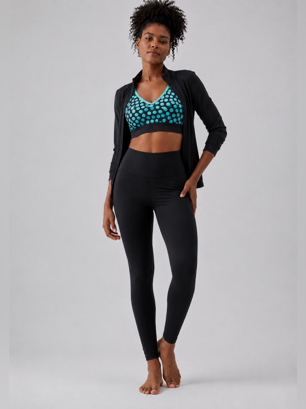 Nike Polka Dot Teal Sports Bra - Women Intimates & Sleepwear